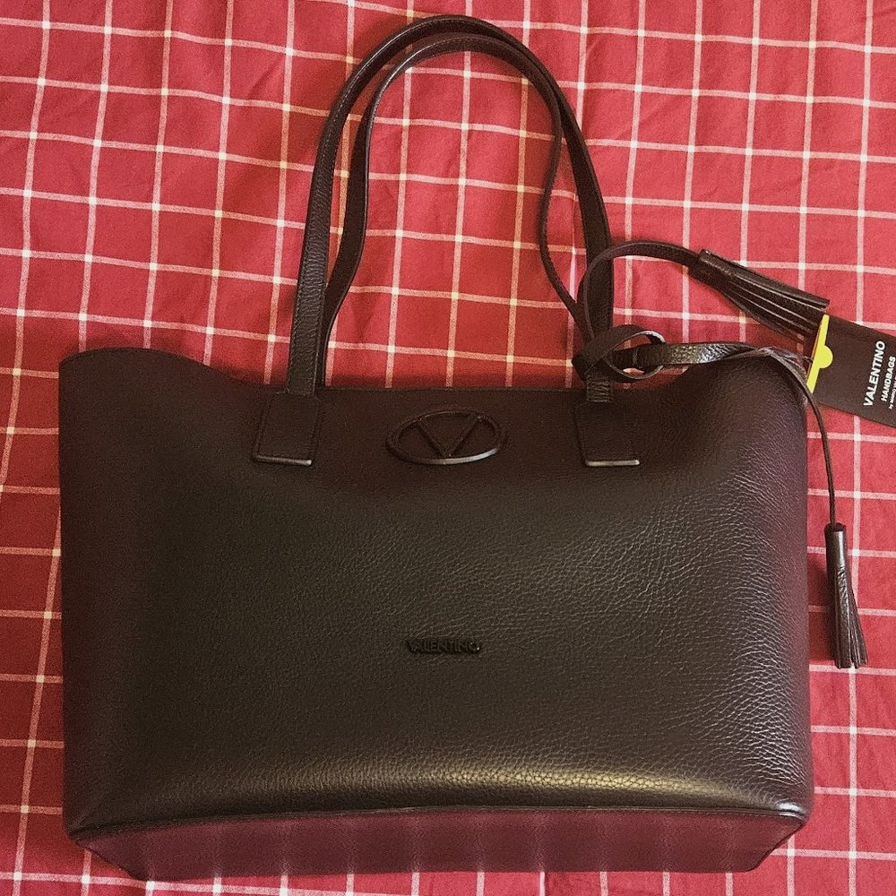 Valentino Soho Doll Black Leather Tote